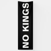 国王の政治はっきりした的抗議なし 横断幕 (縦)