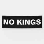 国王の政治はっきりした的抗議なし 横断幕 (横)