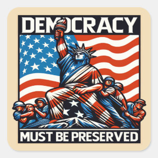 国王の民主主義救なし スクエアシール