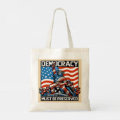 国王の民主主義救なし トートバッグ (裏面)