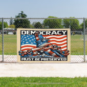 国王の民主主義救なし 横断幕 (インサイチュ)