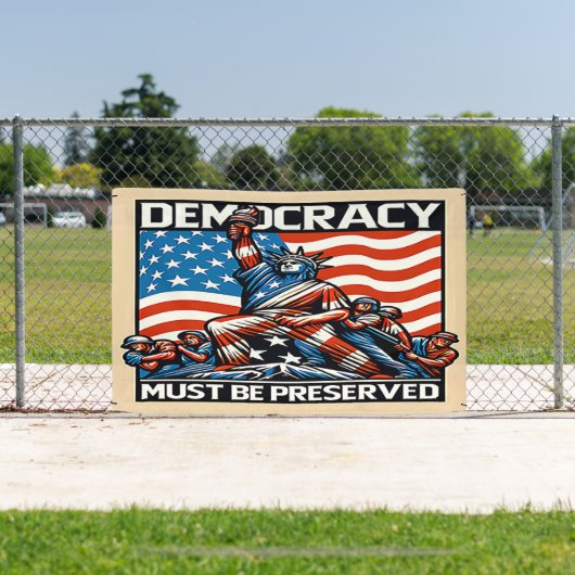 国王の民主主義救なし 横断幕 (インサイチュ)