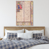 国王への「政治」の発表 キャンバスプリント (インサイチュ (寝室))