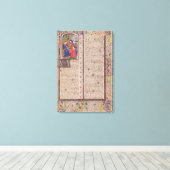 国王への「政治」の発表 キャンバスプリント (インサイチュ (ウッドフロア))