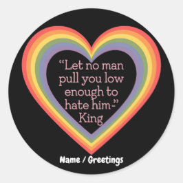 国王を憎むほど低く引っ張る者はいない ラウンドシール