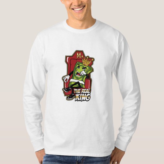 国王実在は富裕層に税を課す Tシャツ (正面)