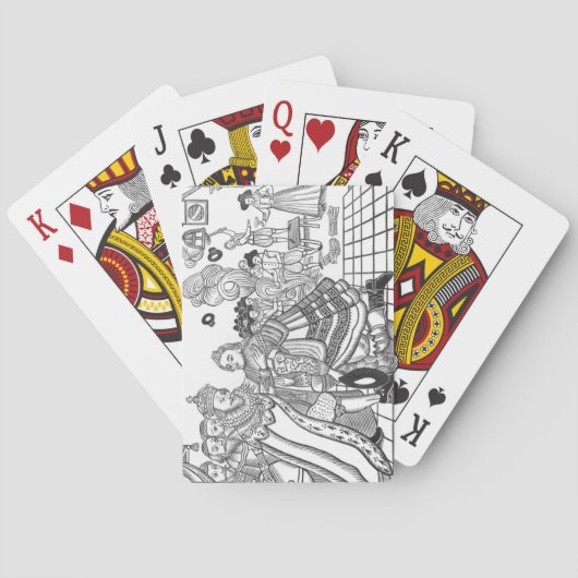 国王陛下の到着（1600年～49年）プリンク トランプ (裏面)