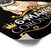 国王Iii戴冠式デーフランスのブルドッグギフト ポスター (角)