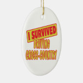 国生き延びを超えて運転する セラミックオーナメント (右)