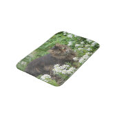 国産の長毛猫 バスマット (アングル)