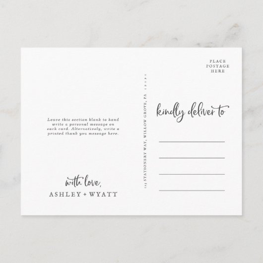 国産ひまわりサンフラワーありがとうはがき ポストカード (裏面)