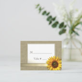 国産ひまわりシーティングカード プレイスカード (スタンド正面)