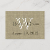 国産ひまわりシーティングカード プレイスカード (裏面)