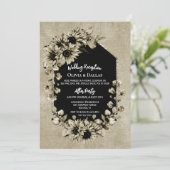 国産ひまわりフローラ写真結婚披露宴 招待状 (スタンド正面)