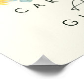 国産ひまわりライトイエローカードとギフト ポスター (角)