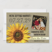 国産ひまわり保存日 セーブザデート (正面)