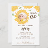 国産ひまわり写真第1回誕生日パーティー 招待状 (正面)