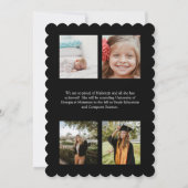 国産ひまわり卒業発表ホタテ 招待状 (裏面)