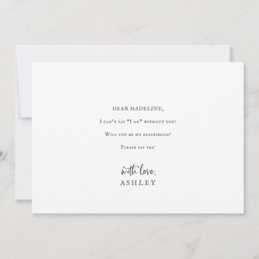 国産ひまわり花嫁プロポーザル 招待状 (裏面)