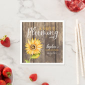 国産ひまわり赤ちゃんシャワー スタンダードカクテルナプキン (インサイチュ)