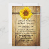 国産ひまわり ポストウェディングパーティー招待状 招待状 (正面)