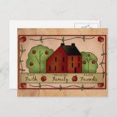 国産りんご感動的はがき ポストカード (正面/裏面)