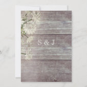 国産グレイウッド フラワー ウェディング レセプション メニュー 招待状 (裏面)