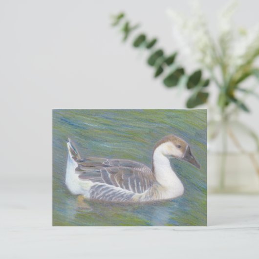 国産グースファインアートアニマル葉書 ポストカード (スタンド正面)