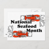 国産シーフード月 ポストカード (正面/裏面)