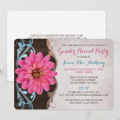 国産ジニア性別発表パーティー招待状 招待状 (正面/裏面)