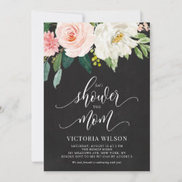 国産チョークボード ブッシュ 花 秋 赤ちゃんシャワー 招待状