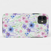 国産ピンク紫の水色の花 Case-Mate iPhoneケース (裏面(横))