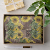 国産フェイクのヒマワリ模様パーティー 薄葉紙 (ギフト)