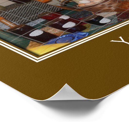 国産品賞パーソナライズされた ポスター (角)