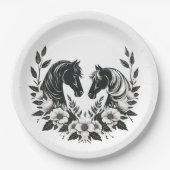 国産婚礼の馬 ペーパープレート (正面)