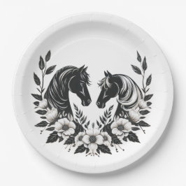 国産婚礼の馬 ペーパープレート