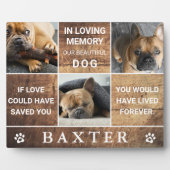 国産木製 フォト コラージュ 記念 ペット 遺品 フォトプラーク (正面)