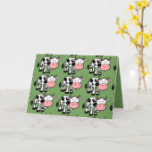 国産牛グリーティングカード カード (黄色い花)