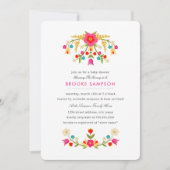 国産花のベビーシャワー招待状 招待状 (正面)