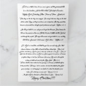 国産農場のクリスマス　イエス　聖書　大きなカード カード (内部)