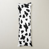 国産 黒と白の牛の斑点 ボディピロー (裏面 (縦))