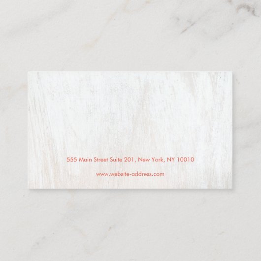 国白木素朴イヤリング表示ホルダー 名刺 (裏面)