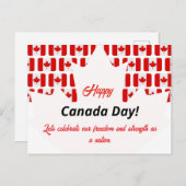 国祝国デーしゃれている シーズンポストカード (正面/裏面)