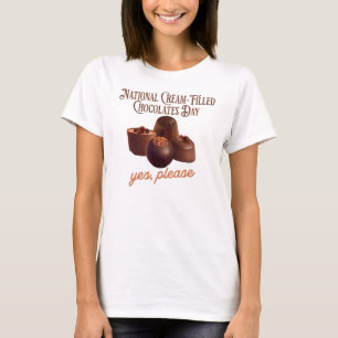 国立クリームたっぷりのチョコレートの日 Tシャツ