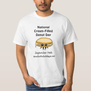 国立クリームたっぷりドーナツの日 – 9月14日 Tシャツ