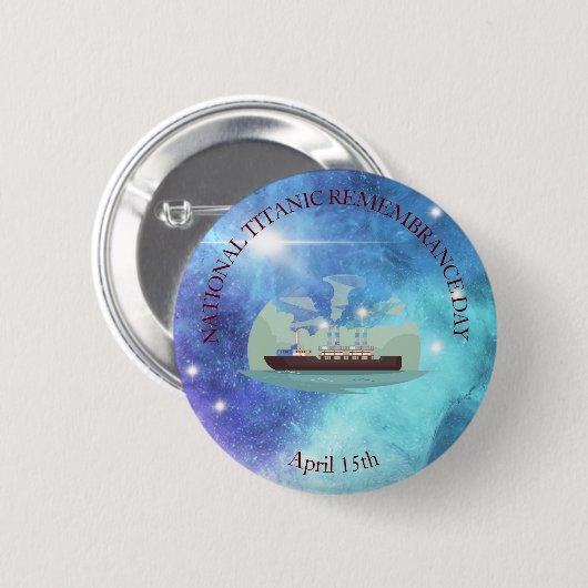 国立タイタニック記念日 缶バッジ (正面&裏面)
