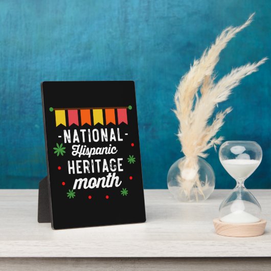 国立ヒスパニック伝統月おもしろい贈り物 フォトプラーク (側面)