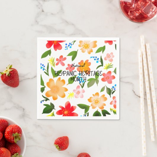 国立ヒスパニック伝統月 スタンダードカクテルナプキン (インサイチュ)