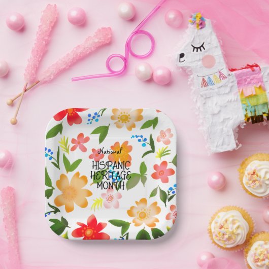 国立ヒスパニック伝統月 ペーパープレート (パーティー)