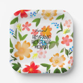 国立ヒスパニック伝統月 ペーパープレート (正面)